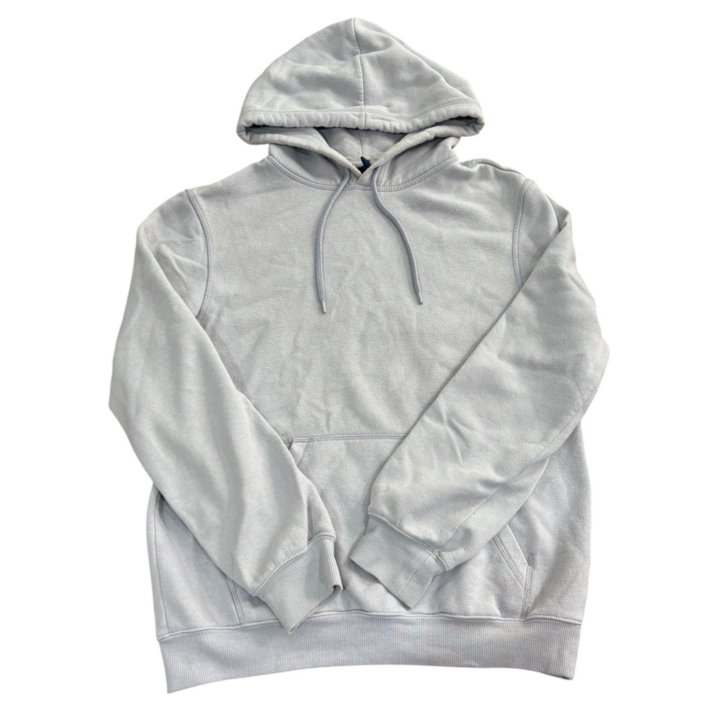 light blue hoodie